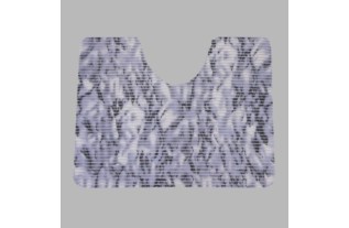 toiletmat paars gemarmerd 65 x 50 cm