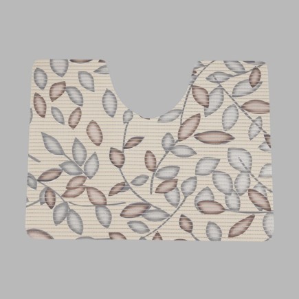 toiletmat  tak met blaadjes 65 x 50 cm