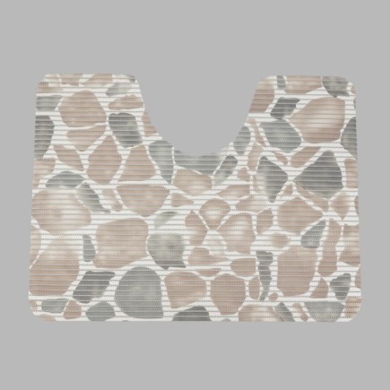 toiletmat  stenen  65 x 50 cm