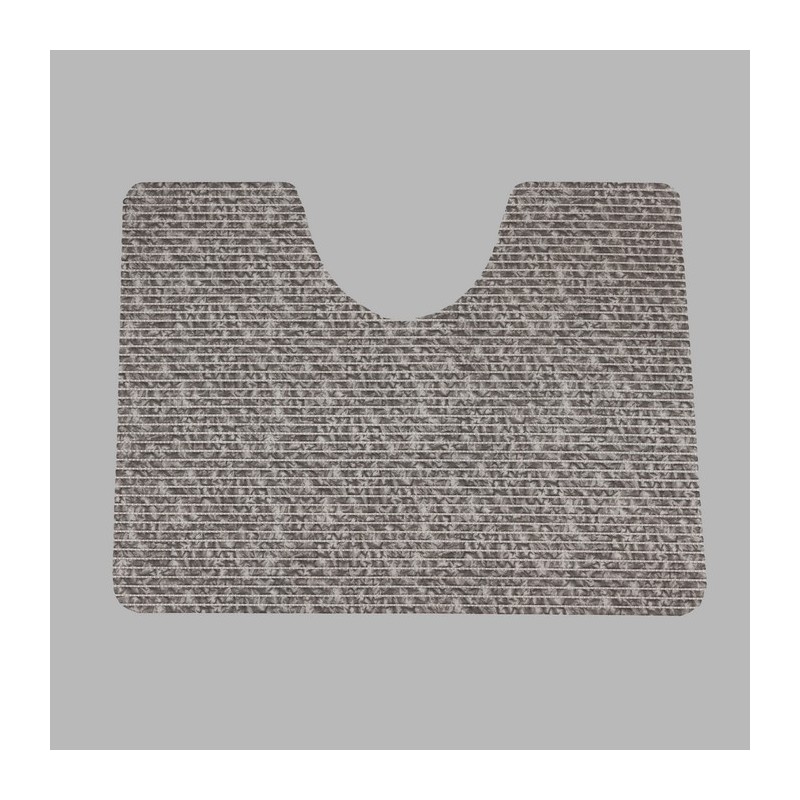 toiletmat  bruin bewerkt 65 x 50 cm