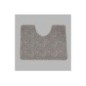 toiletmat  bruin bewerkt 65 x 50 cm
