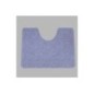 toiletmat  blauw bewerkt 65 x 50 cm