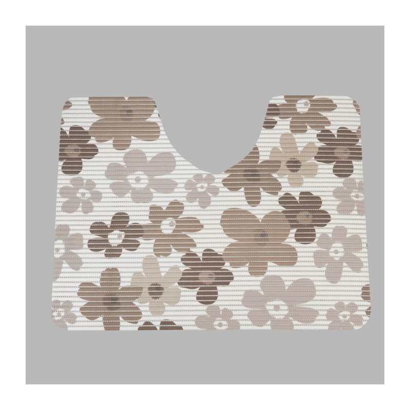 toiletmat bloemen  65 x 50 cm