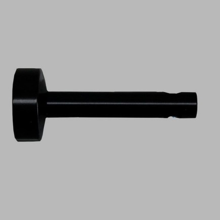 Complete channel track drapery rod 20 mm color black in different lengths