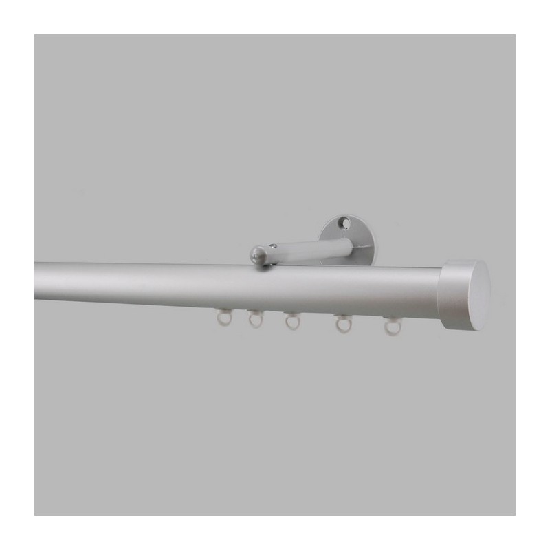 Tringle à rideaux pour rail complet 28 mm aluminium différentes longueurs