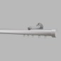 Tringle à rideaux pour rail complet 28 mm aluminium différentes longueurs