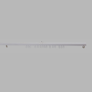 Rails de rideaux complets U-rail couleur blanc en différentes longueurs