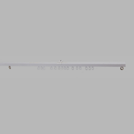 Rails de rideaux complets U-rail couleur blanc en différentes longueurs