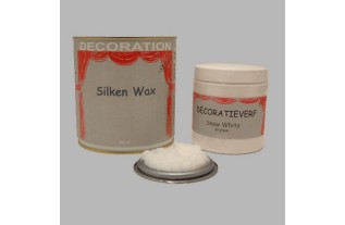 Silken wax (400ml) en krijtverf Snow White(250ml)