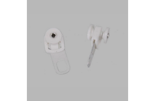 Complete pre-drilled curtain rails in white in various lengths