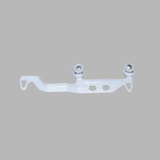 Overlap curtain glider curtain tracks white 2 pcs