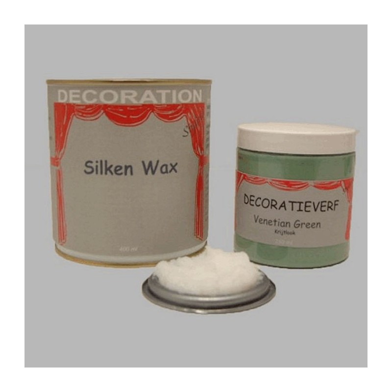 Silken wax (400ml) en krijtverf Venetian Green(250ml)