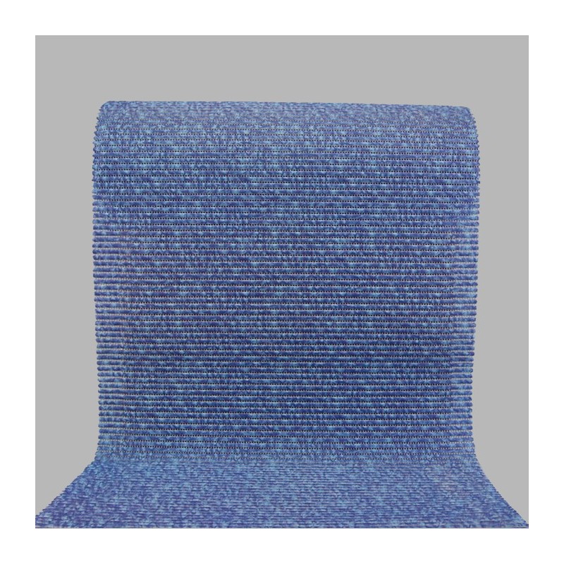 antislipmat 65 cm breed kleur blauw bewerkt