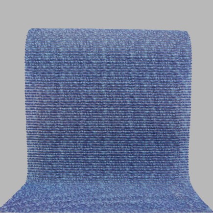 antislipmat 65 cm breed kleur blauw bewerkt