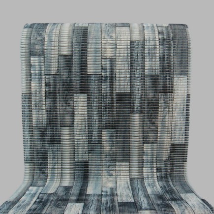 antislipmat 65 cm breed kleur blauw hout