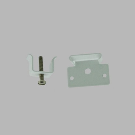 Support mural pour rail U – Avec plaque de fixation (lot de 2)