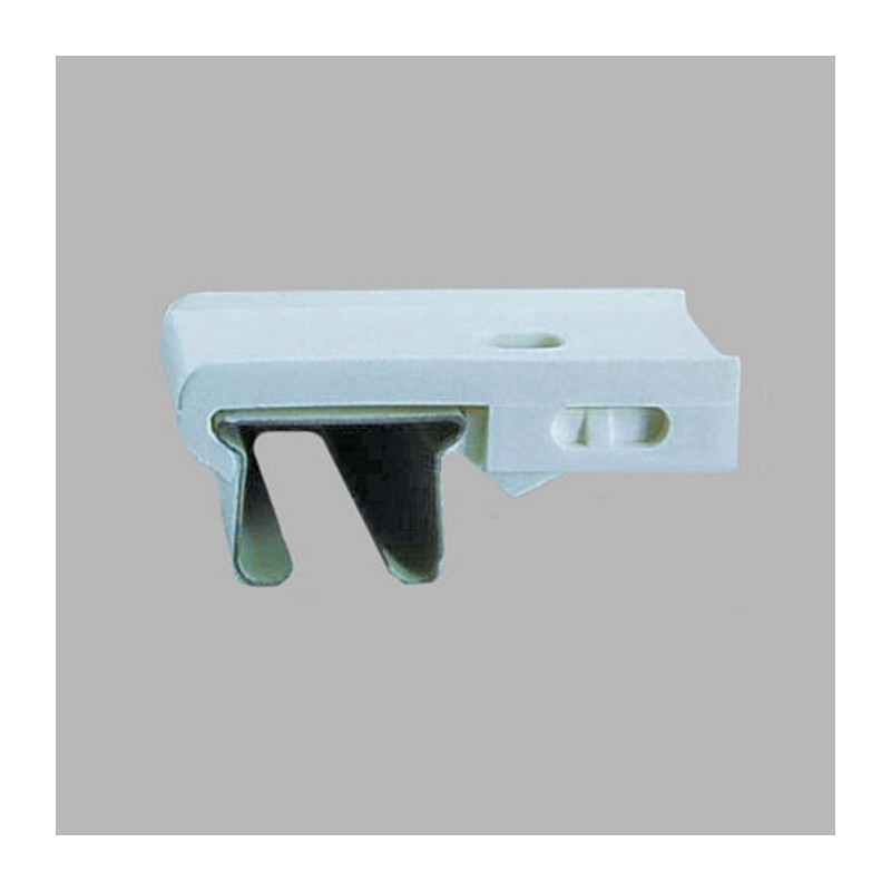 Clips plafond smartclick rail de rideau plastique blanc