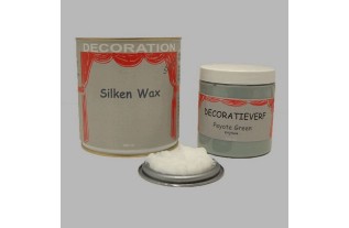 Silken wax (400ml) en krijtverf Peyote Green(250ml)