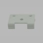 Clamps for wall support of curtain tracks per piece