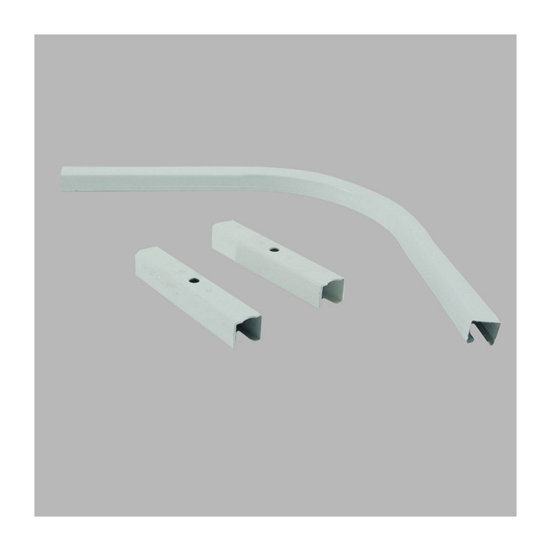 Corner 90 for curtain tracks with 2 connection pieces white