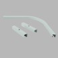 Corner 90 for curtain tracks with 2 connection pieces white