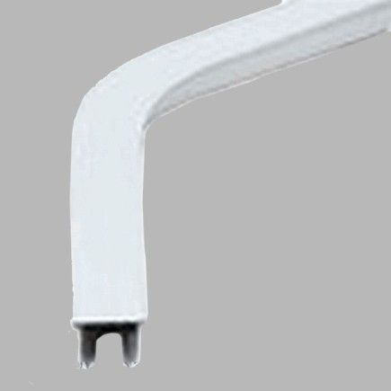 Piece de coin rail de rideau 135 avec manchon de raccordement