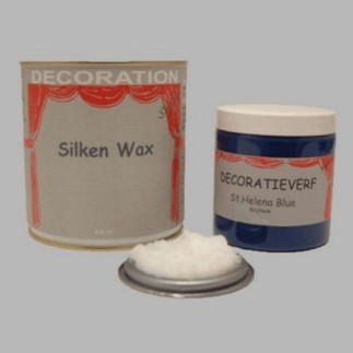 Silken wax (400ml) en krijtverf St Helena Blue(250ml)