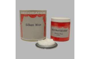 Silken wax (400ml) en krijtverf Medici Red(250ml)