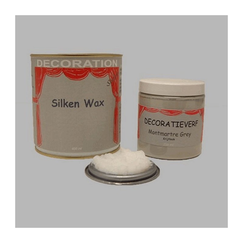 Silken wax (400ml) en krijtverf Montmartre Grey(250ml)