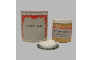 Silken wax (400ml) en krijtverf Goethe Yellow(250ml)