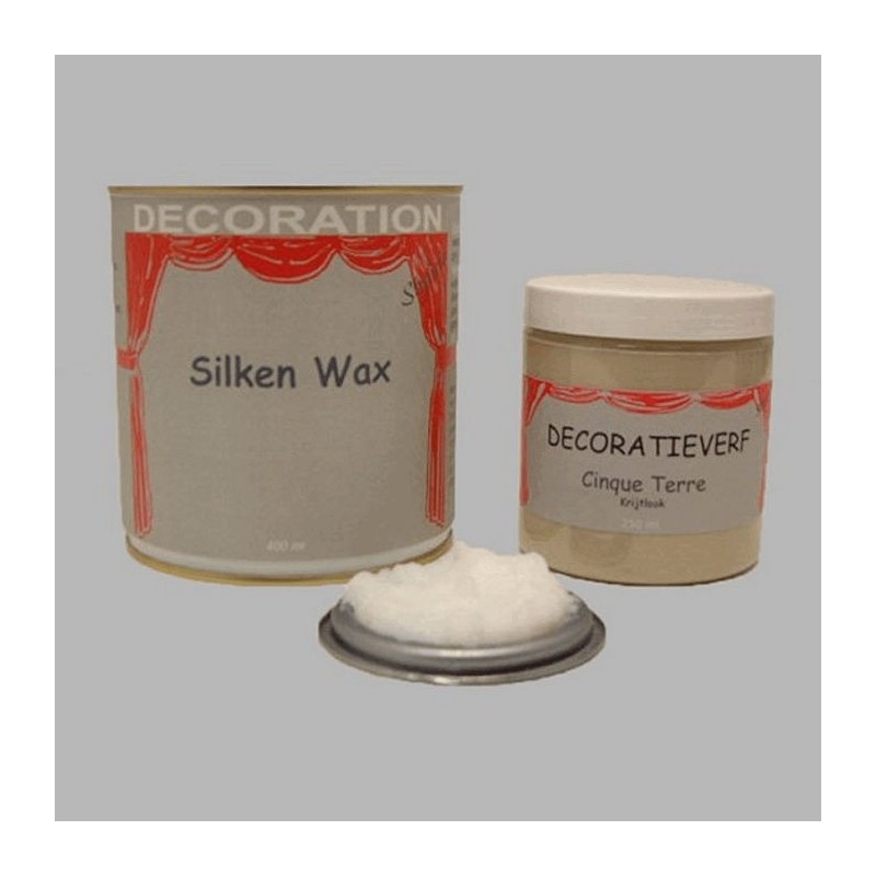 Silken wax (400ml) en krijtverf Cinque Terre(250ml)