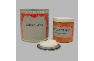 Silken wax (400ml) en krijtverf Namibian Sand(250ml)