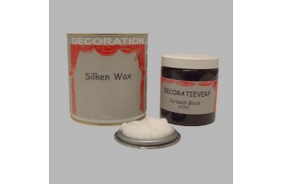 Silken wax (400ml) en krijtverf Cornwall Black(250ml)