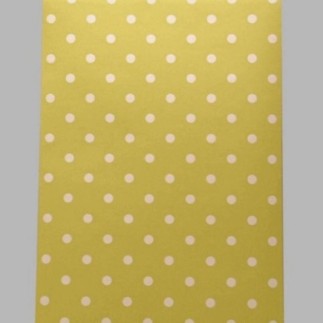 behang stippen lemon en wit