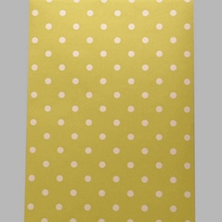 behang stippen lemon en wit