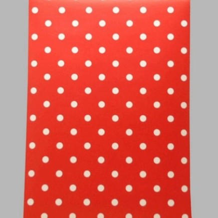 behang stippen rood en wit