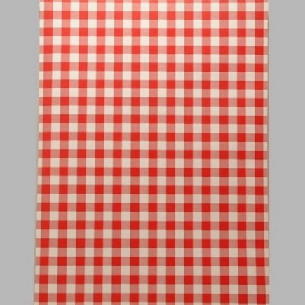 behang ruitje rood en wit