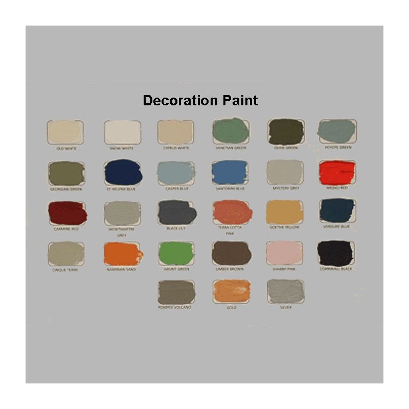 DECORATION PAINT KLEURENKAART MET 27 KLEUREN DECORATION PAINT KLEURENKAART MET 27 KLEUREN