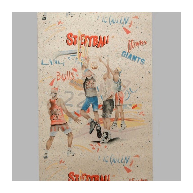kinderkamer behang design streetball