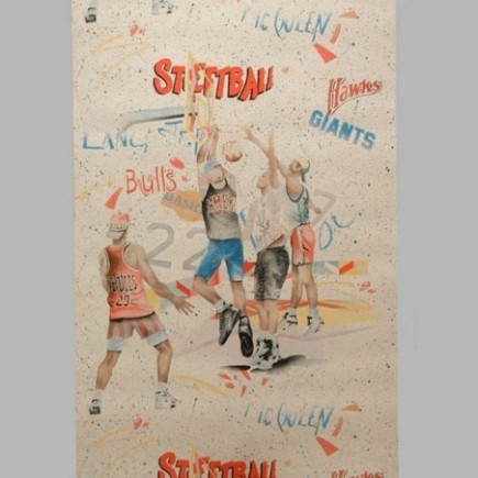 kinderkamer behang design streetball