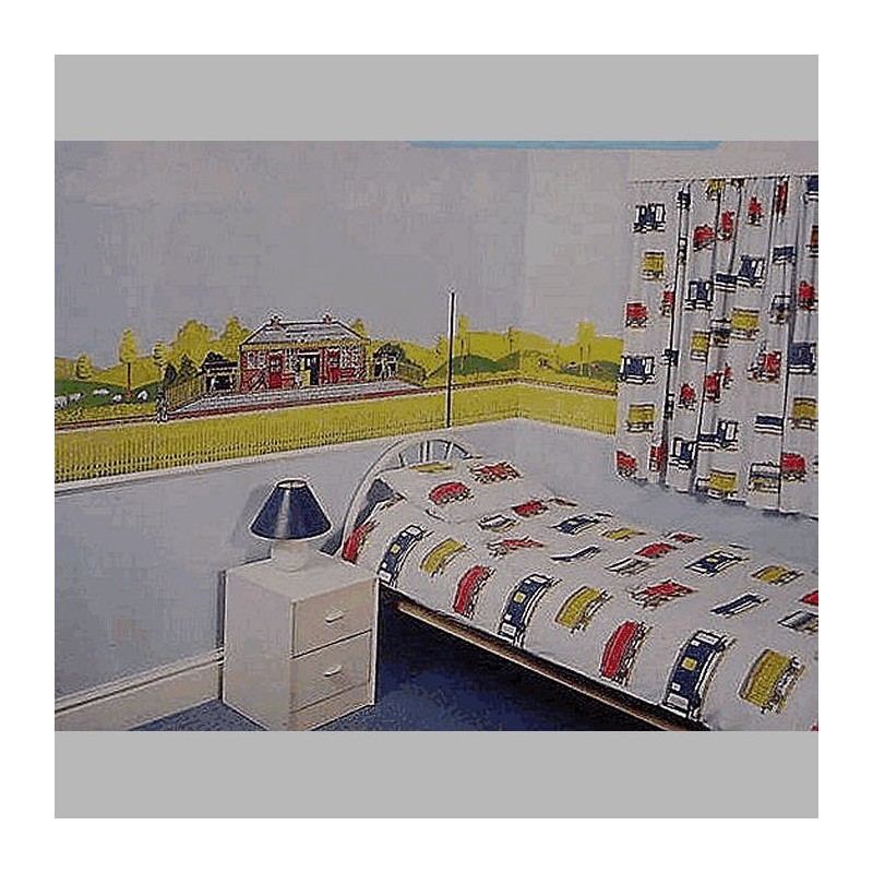 Kinderkamer decoraties van frieze frame design Spoor treinen