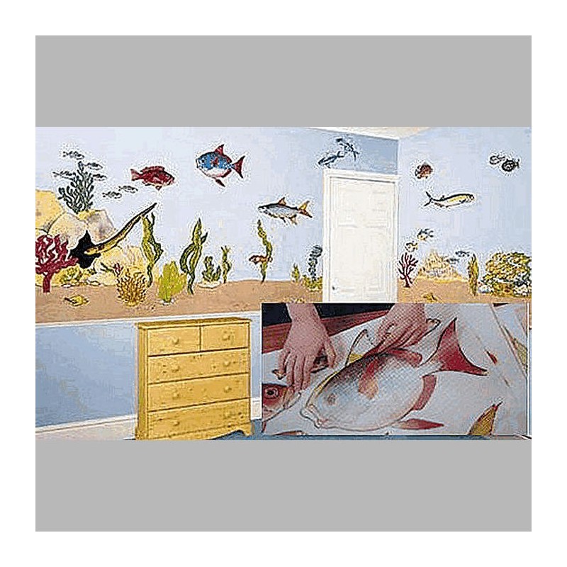 Kinderkamer decoraties van frieze frame design Onderwaterwereld