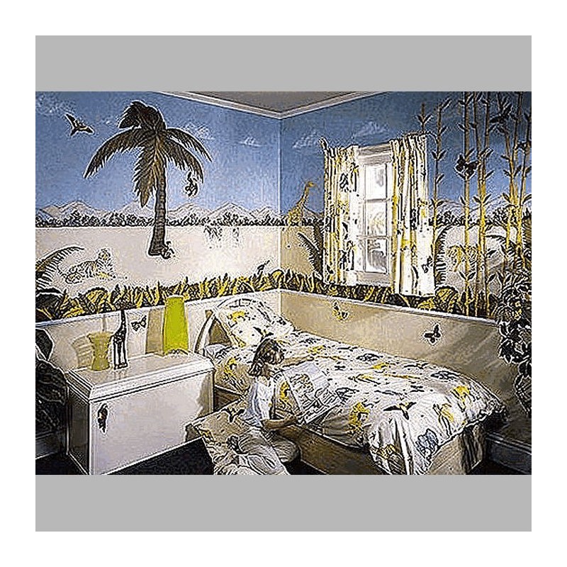 Kinderkamer decoraties van frieze frame design Jungle A