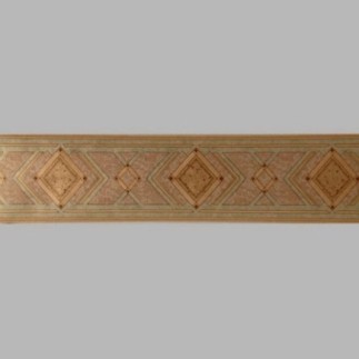 behangrand ruit chique goud/groen 17 cm x 5 meter
