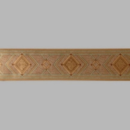 behangrand ruit chique goud/groen 17 cm x 5 meter