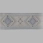 behangrand ruit chique blauw/goud 17 cm x 5 meter