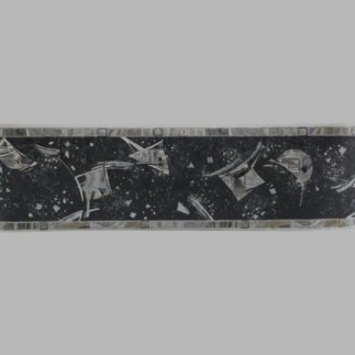 behangrand space zilver en goud 13 cm x 5 meter