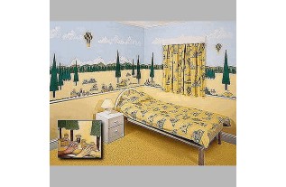 Kinderkamer decoraties van frieze frame design teddyberen en picknick A