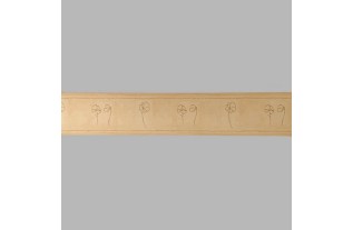 behangrand licht bruin ornamenten 13 cm x 5 meter