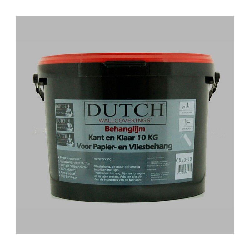 behanglijm kant en klaar Dutch 10 kg papier en vliesbehang